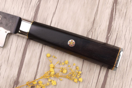 Couteau kiritsuke 15cm Fukito Ébène Damas VG10 67 couches acier japonais