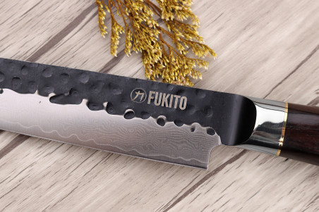Couteau sujihiki 20cm Fukito Ébène Damas VG10 67 couches acier japonais