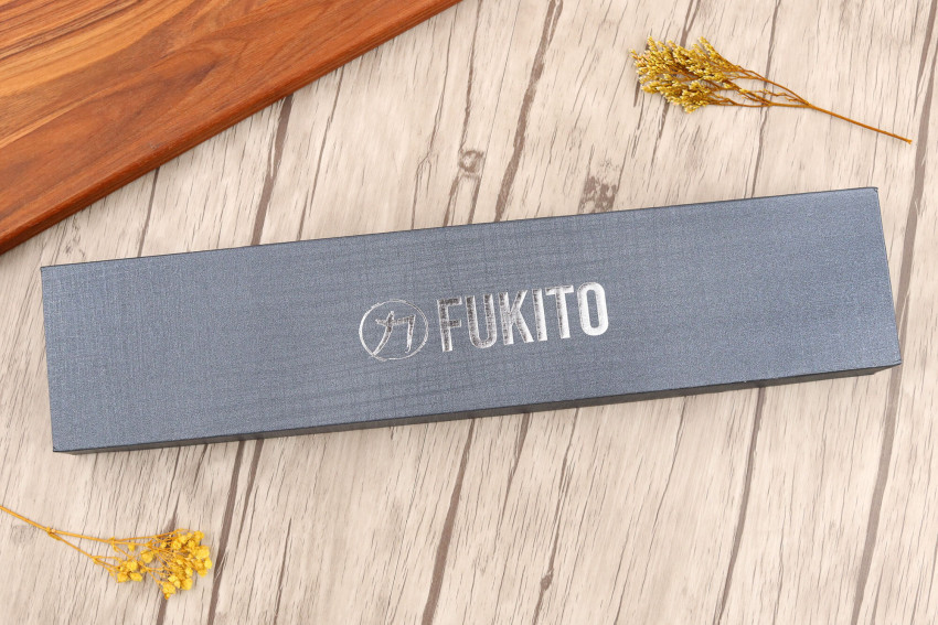 Couteau sujihiki 20cm Fukito Ébène Damas 10Cr...